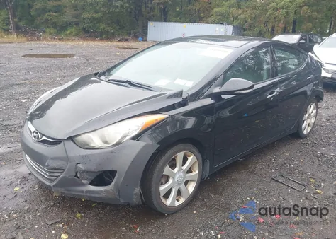 2013 Hyundai Elantra Limited from USA, damaged, VIN KMHDH4AEXDU720685